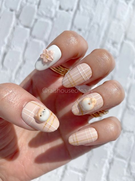 Shiba Inu Nail Art, Shiba Inu Nails, Silly Nails, Cute Shiba, Nails 3d, Nail Jewels, Sakura Cherry Blossom, Gel Tips, Cherry Blossom Flowers