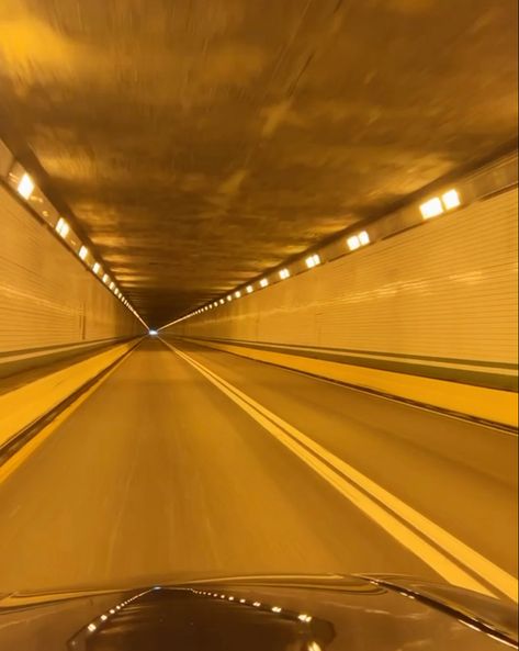 Perks Of Being A Wallflower Tunnel, Yellow Spotify Playlist Covers, Tunnel Drawing, Tunnel Aesthetic, Tomorrow With You, Perks Of Being A Wallflower, Night Vibes, Gold Light, Spotify Playlist