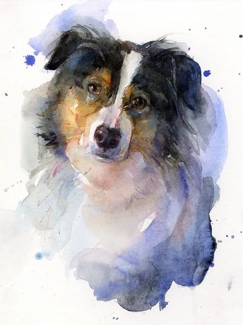 Dog Watercolor Art, Dog Watercolor Painting, Pet Portrait Paintings, Dog Portraits Painting, Watercolor Dog Portrait, Dog Portraits Art, Paint Your Pet, Custom Pet Painting, Watercolor Portrait Painting