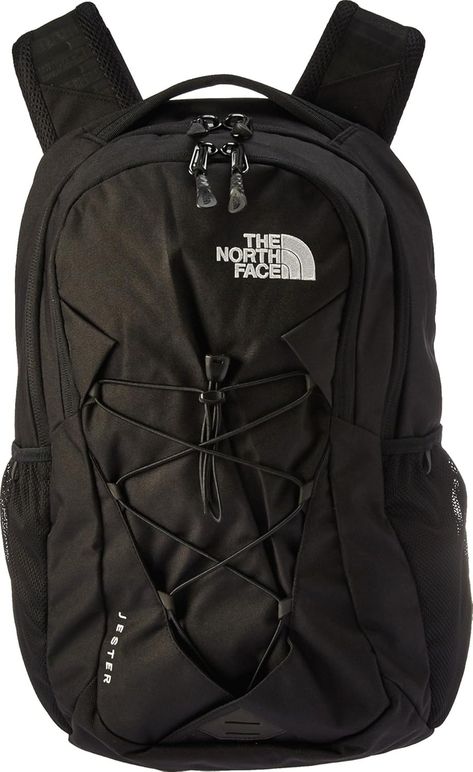 Amazon.com: THE NORTH FACE Women's Jester Backpack TNF Black One Size: Clothing, Shoes & Jewelry Black North Face Backpack, North Face Jester Backpack, The North Face Jester, Jester Backpack, School Backpack Essentials, North Face Jester, North Face Bag, Backpack Essentials, School Supplies Shopping