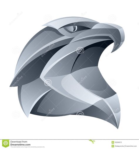 Silver Eagle Head - Download From Over 34 Million High Quality Stock Photos, Images, Vectors. Sign up for FREE today. Image: 33266672 Catalog Cover Design, Hawk Tattoo, Art Deco Statue, Eagle Vector, Sculpture Animal, Eagle Drawing, Art Deco Artwork, Wood Jewelery, Perspective Art