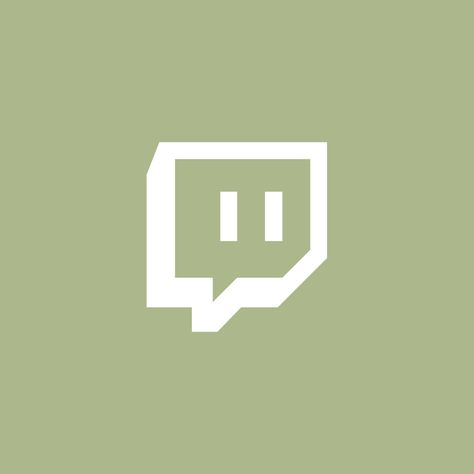 sage green twitch app icon ios 14 Green Twitch Icon, Twitch Logo Aesthetic, Sage Green Icons, Twitch App Icon, Sage Green App Icons, Twitch Icon, Twitch App, Green Ios, Green App Icons