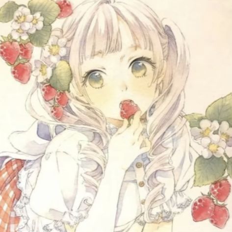 Manga Watercolor, Girl With Flowers, Bd Comics, 캐릭터 드로잉, 수채화 그림, 그림 그리기, Pretty Art, Cute Icons, Drawing Inspiration