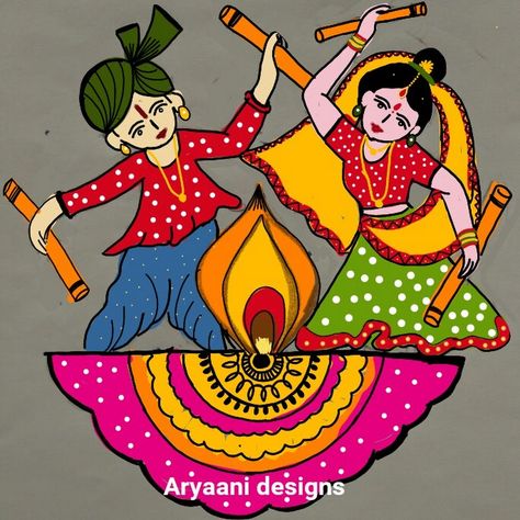 Rangoli Designs For Competition Easy, New Year Rangoli Design Cartoon, Poster Rangoli Designs For Competition, Poster Rangoli Designs, Rangoli For Navratri, New Year Rangoli Design, Rangoli Drawing, Unique Rangoli, Rangoli Designs For Competition