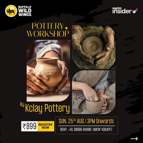 🎨 Pottery lovers, this one’s for you! We’re hosting a fun and creative Pottery Workshop at #BWWKokapet with the talented artisans from @kclay_pottery_studio ! Whether you're a beginner or a seasoned artist, this workshop is the perfect way to explore your artistic side. ✨ What to Expect: * Step-by-step guidance * Hand-building with ceramic clay * Pottery wheel throwing with terracotta * All materials provided * Complimentary drink of your choice Join us on Sunday, 25th August, at 3 PM, and... Pottery Wheel Throwing, Pottery Sun, Creative Pottery, Pottery Workshop, Wheel Throwing, Hand Building, 3 Pm, Pottery Wheel, Pottery Studio