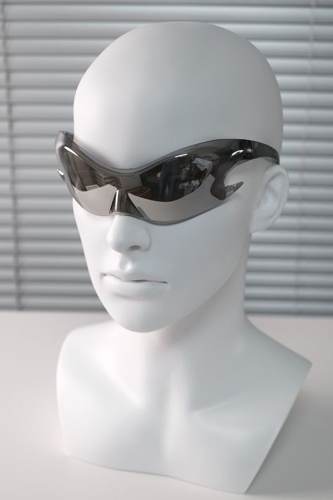 Hype Y2k Vtg Avant Garde Futuristic Sliver Sunglasses Unisex OS | Grailed Sliver Sunglasses, Y2k Futuristic, Y2k Futurism, Hype Men, Streetwear Mens, Ootd Summer, Streetwear Y2k, Unisex Sunglasses, Men's Accessories