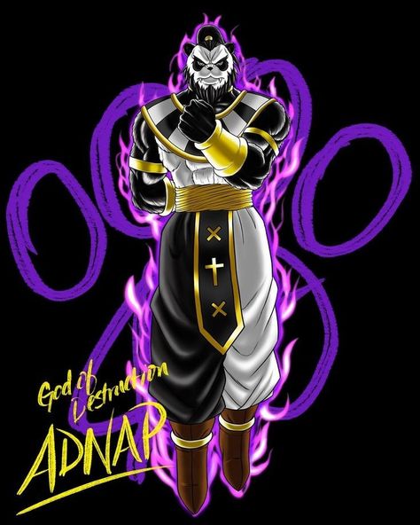 God Of Destruction Oc, Superhero Art Projects, God Of Destruction, Xenoverse 2, Majin Boo, Cartoon Movie Characters, Dbz Characters, Dragon Ball Super Artwork, Anime Ninja