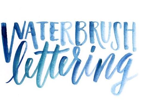 How to Create Watercolor Typography in Illustrator | Every-Tuesday Birthday Tips, Brush Script Lettering, Traditional Calligraphy, Watercolor Typography, Watercolor Calligraphy, Watercolor Tutorial, Water Brush, Watercolor Lettering, Hand Lettering Fonts