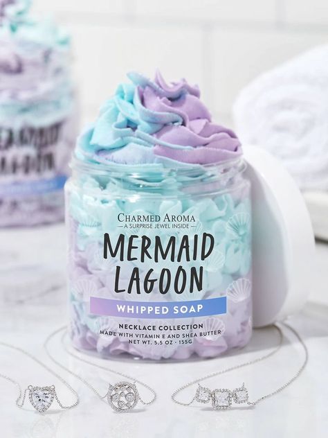 Whipped Soap Diy, Rangement Makeup, Soap Fragrance, Skin Care Business, Mermaid Lagoon, Diy Body Scrub, Soft Lavender, Blue Sage, Whipped Soap