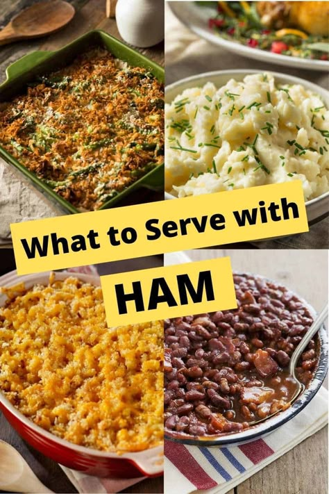 What To Serve With Ham, Ham Dinner Side Dishes, Easter Ham Dinner, Ham Dinner Sides, Christmas Ham Dinner, Easter Dinner Sides, Christmas Dinner Sides, Christmas Side Dish Recipes, Easter Dinner Menus