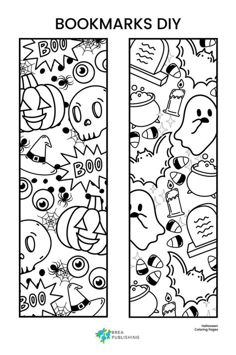 Halloween Diy Bookmarks, Halloween Crafts For Grades 3-5, Color Bookmarks Printable Free, Coloring Bookmarks Free Printable Fall, Free Halloween Bookmark Printables, Free Coloring Bookmarks Printable, Printable Halloween Activity Sheets, Bookmarks Coloring Free Printable, Coloring Page Bookmarks