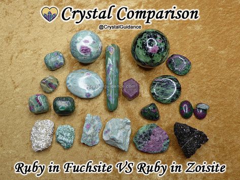 Ruby in Fuchsite VS Ruby in Zoisite – Crystal Guidance Ruby Fuschite, Comparison Video, Ruby In Fuchsite, Ruby In Zoisite, Pretty Rocks, Ruby Zoisite, Blue Kyanite, Rocks And Minerals, Youtube Video