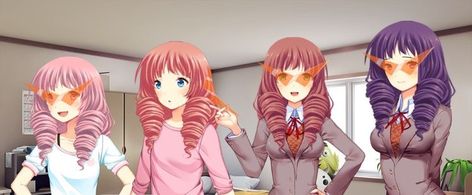 Twin Drills Hairstyle, Kawaii Hairstyles, Novel Games, Fandom Crossover, Doki Doki, Literature Club, Anime Hair, Visual Novel, Drills