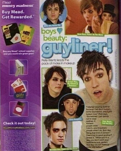 Emo Band Posters, Emo Magazine, Myspace Emo, 2000s Magazines, Teen Magazines, Emo Quartet, 2000s Girl, Makeup Magazine, 2000s Emo