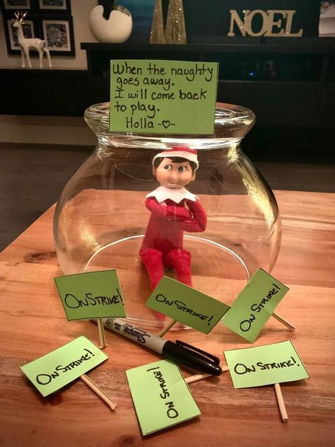 Elf On A Shelf Accessories, Cool Elf On The Shelf Ideas, Funny Elf On The Shelf Ideas Hilarious, Crazy Elf On The Shelf Ideas Hilarious, Elf Ideas Easy Funny, Elf On Shelf Funny, Christmas Minute To Win It, Elf Is Back Ideas, Elf Classroom