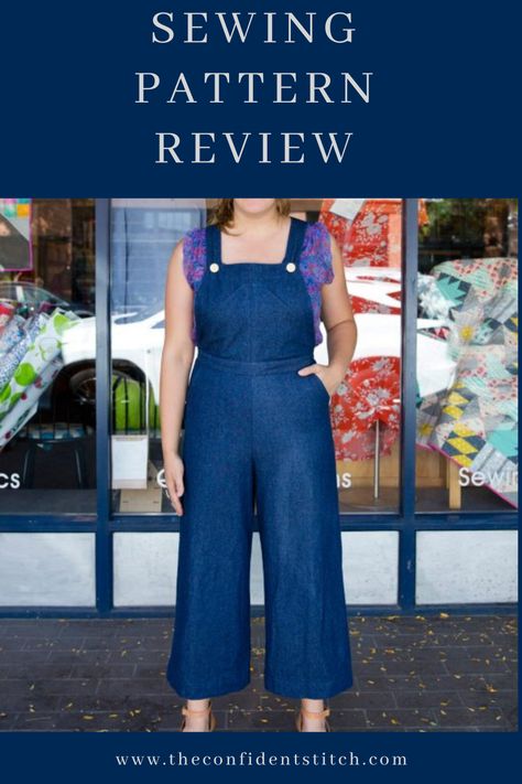 Pattern review with tips and tricks for DIY sewing the Closet Core Files Jenny Overalls in view A with 8 oz stretch denim in washed indigo . . . . . . . #DIYFashion #Fabric #ForTheLoveOfSewing #HandmadeCloset #HandmadeClothes #HomeSewn #ILoveSewing #IndiePatterns #IndieSewing #ISewMyOwnClothes #MeMadeEveryDay #ModernSewist #Seamstress #Sew #Sewing #Sewcialist #SewingPatterns #SlowFashion #WearHandmade #PatternReview #ClosetCoreFiles #JennyOveralls Jumpsuit Free Pattern, Jenny Overalls, Top Sewing, Sewing Workshop, Garment Pattern, Fabric Collections, Jumpsuit Pattern, Pattern Ideas, Indie Outfits