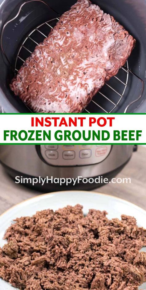 Ground Beef In Instant Pot, Beef In Instant Pot, Ground Beef Instant Pot, Beef In The Instant Pot, Beef Instant Pot, Instapot Ideas, How To Cook Hamburgers, Recipes Using Ground Beef, Beef Recipe Instant Pot