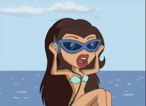 Cartoon Girl, A Cartoon, Headphones, Sunglasses, On Twitter, Twitter, Water