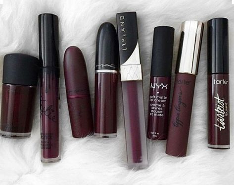 Koleksi Makeup, Penyimpanan Makeup, Fall Lipstick, Matte Lipstick Colors, Dark Lipstick, Matte Lipsticks, Lip Products, Lip Glosses, Lip Art