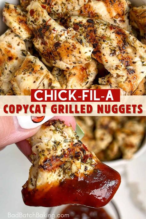 Chik Fil A Grilled Nugget, Chickfila Grilled Nuggets Recipe, Grilled Nuggets Chick Fil A, Chick Fil A Grilled Chicken Recipe, Chick Fil A Grilled Nuggets Recipe, Grilled Chicken Nuggets Recipe, Chick Fil A Chicken Recipe, Chik Fil A Chicken, Chick Fil A Copycat