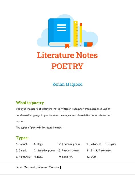 What Is Literature Definition, Poetry Notes Aesthetic, Poetry Definition, Literature Definition, Literature Notes, History Of Literature, Literature Study Guides, English Literature Notes, Simple Poems