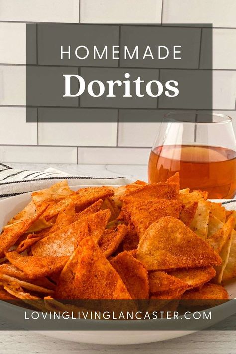 Do you love store bought Doritos? If so, you're going to love the flavor and crunchiness of these Homemade Doritos. So thick, crunchy, and flavorful! Doritos Nacho Cheese Seasoning, How To Make Doritos Chips, Sweet Chili Doritos Recipe, Nacho Cheese Doritos Recipes, Spicy Sweet Chili Doritos Recipes, Snacks Made With Tortillas, Dorito Dust Recipe, Homemade Hot Chips, Home Made Doritos Chips