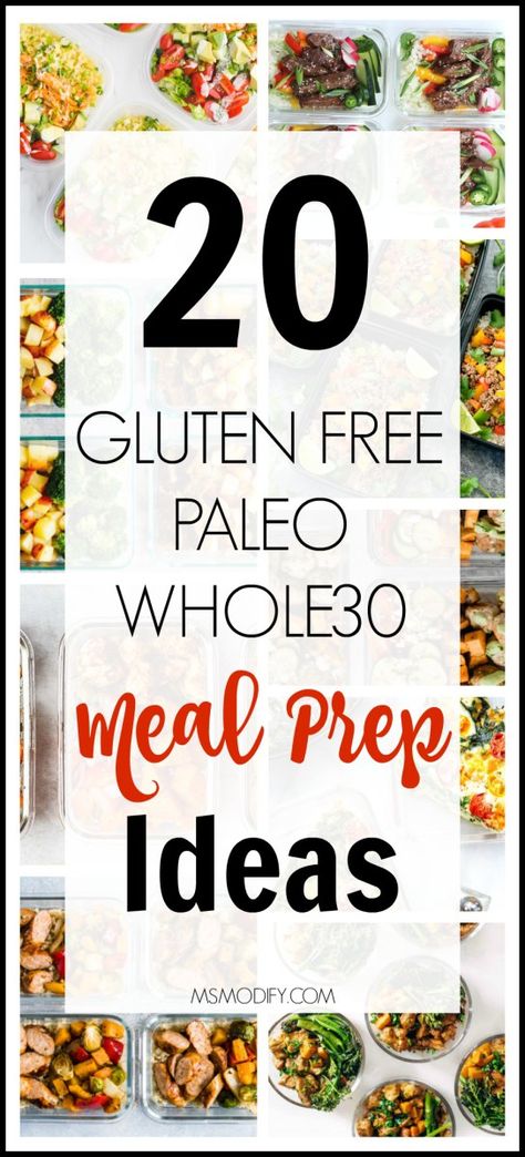 Gluten Free Meal Prep, Whole30 Meal Prep, Paleo Meal Prep, Gluten Free Meal Plan, Paleo Meal Plan, Gluten Free Lunch, Meal Prep Ideas, Best Gluten Free Recipes, Paleo Lunch