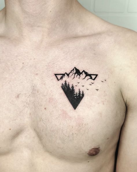 Car Related Tattoos For Men, Tattoo Samples, 12 Tattoos, Tatuagem Masculina Pequena, Simple Tattoos For Guys, Cloud Tattoo, Mountain Tattoo, Small Tattoos For Guys, Line Art Tattoos