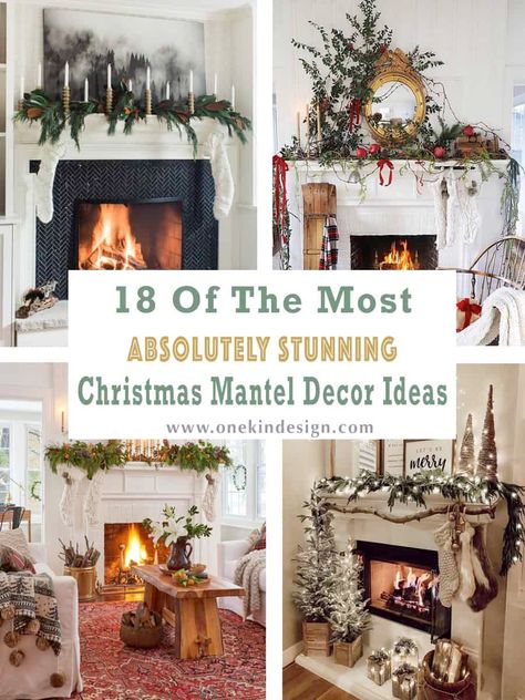 Decoration Fireplace Ideas, Christmas Wreath Over Fireplace, Christmas Mantels Rustic, Christmas Mantles Ideas Fireplaces, Mantle Christmas Decor Ideas, Farmhouse Christmas Mantle, Mantle Shelves, Christmas Mantles, Mantle Christmas