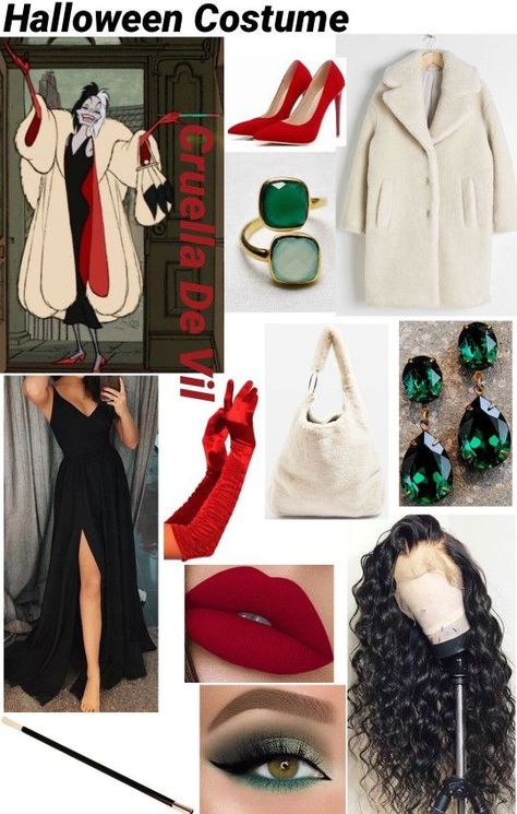 Cruella Halloween Costumes Women, Halloween Costumes Women Cruella, Cruela Costume Women, Cruella Costume Ideas For Women, Cute Cruella Deville Costume, New Cruella Deville Costume, Cruella Deville Costume Diy Women, Cruela Halloween Costumes, Creative Unique Halloween Costumes