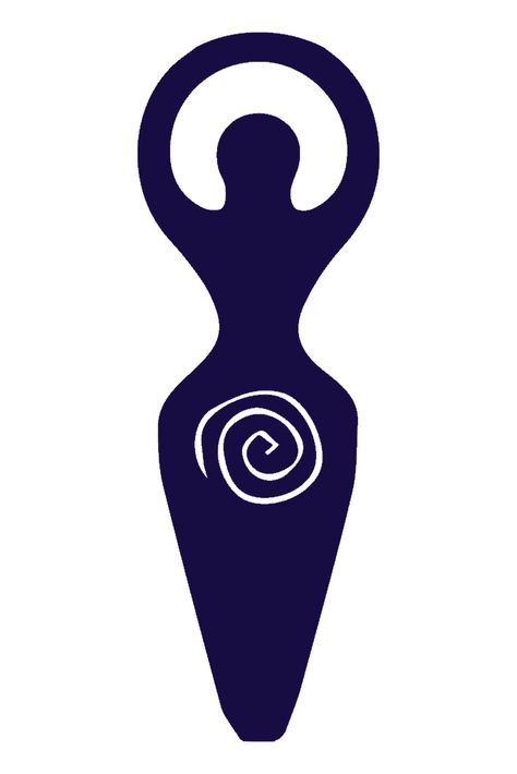 The Goddess Symbol, Womb Art, Celtic Symbols And Meanings, Symbols And Their Meanings, Spiral Goddess, Pagan Tattoo, Mystical Symbols, Feminine Symbols, Goddess Symbols