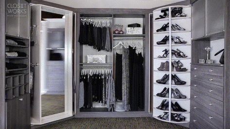 Lazy Lee’s 360 Organizer revolving shoe closet to steal your apartment – HomeCrux 360 Organizer, Revolving Shoe Rack, Ikea Shoe Rack, Trapped In The Closet, Laundry Closets, French Bedrooms, Adjustable Closet System, Shoes Wardrobe, Primary Closet