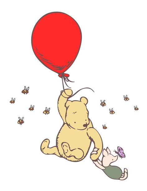 Winnie Pooh Vintage, Winnie The Pooh Svg, Pooh Svg, Vintage Pooh, Pooh Party, Winnie The Pooh And Friends, Art Passion, Friends Svg, Winnie The Pooh Pictures