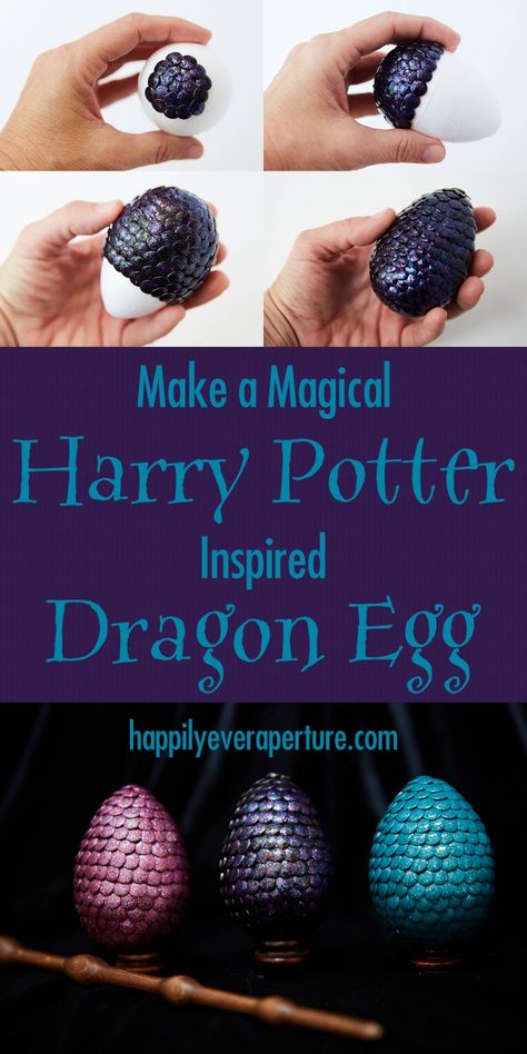 Harry Potter Dragon Eggs, Harry Potter Easter Basket, Dragon Egg Craft, Fantasy Diy, Party Harry Potter, Fantasy Crafts, Dragons Lair, Diy Harry Potter Crafts, Harry Potter Dragon