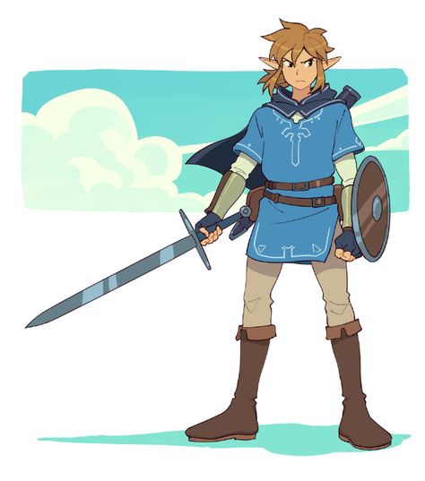 Studio Ghibli Style, Link Botw, Hyrule Castle, Botw Zelda, Zelda Funny, Zelda Breath Of The Wild, Zelda Art, Legend Of Zelda Breath, Zelda Breath