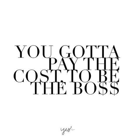 You gotta pay the cost to be the boss. For more inspiration, quotes and tips on self-love and business for girlbosses and female creatives check out yessupply.co. Lash Boutique, Gentlemen Club, Motivational Quotes For Girls, Boss Vibes, Wise Advice, Brave Heart, Boss Lady Quotes, Lash Business, Lavender Brown