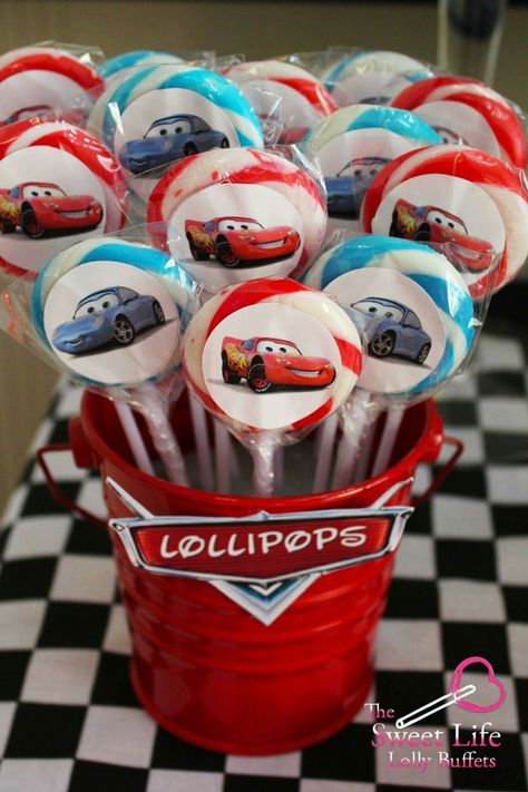 Disney Cars Birthday Theme, Disney Cars Theme, Pixar Cars Birthday, Cars Birthday Party Decorations, Cars Birthday Party, Lolly Buffet, Movie Birthday Party, Disney Cars Party, Disney Cars Birthday