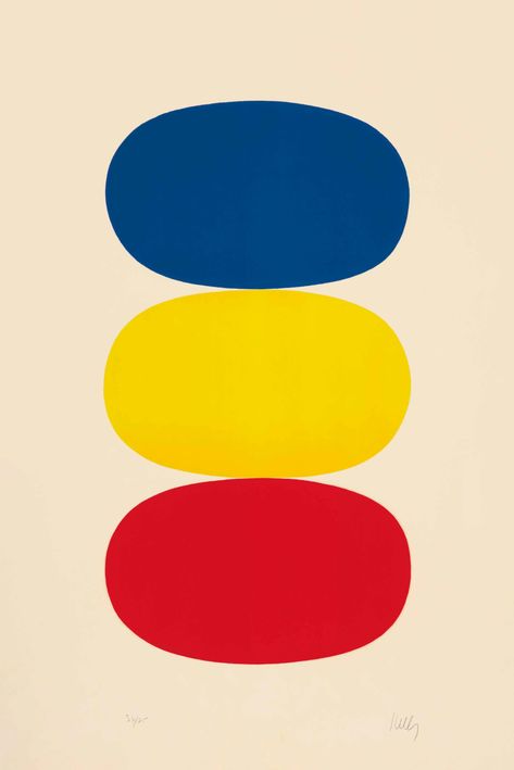 ELLSWORTH KELLY (b. 1923) , Blue and Yellow and Red-Orange | Christie's Orange Yellow Blue Aesthetic, Yellow Blue Aesthetic, Ellsworth Kelly, Henri Matisse, Blue And Yellow, Blue Aesthetic, Orange Yellow, Yellow Blue, Red Yellow