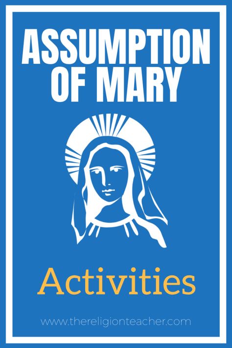 These Assumption of Mary activities will help students understand the meaning and importance of this great feast. May Crowning Catholic Activities, May Crowning Catholic, The Good Samaritan Lesson, Memorare Prayer, The Memorare, Liturgical Living, Assumption Of Mary, Catholic Homeschool, Catholic Education