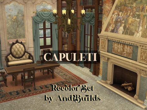 Sims 4 Cc Victorian Wallpaper, Sims 4 Cc Tudor Furniture, Ts4 Castle Cc, Sims 4 Medieval Castle, Sims 4 Cc Old Money Furniture, Sims Barbie, Los Sims 4 Mods, The Sims 4 Lots, Sims Medieval