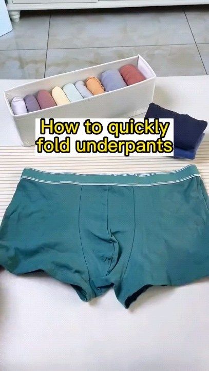 How To Folding | Nice way to fold underpants🧐#foldingclothes #fold #storage #fy #menboxer | Instagram Tshirt Storage, Way To Fold Clothes, Shirt Organizer, Folding Tips, Packing Folding, Summer Tshirt, Storage Tips, Travel Clothes, Folding Clothes