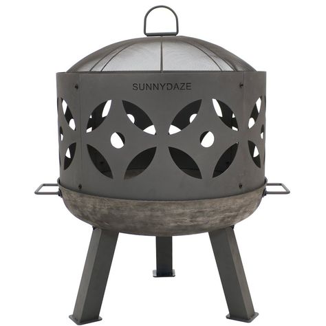 Retro Fireplace, Cast Iron Fire Pit, Bonfire Pits, Iron Fire Pit, Wood Fire Pit, Round Fire Pit, Fire Pit Bowl, Burning Fire, Fire Inside