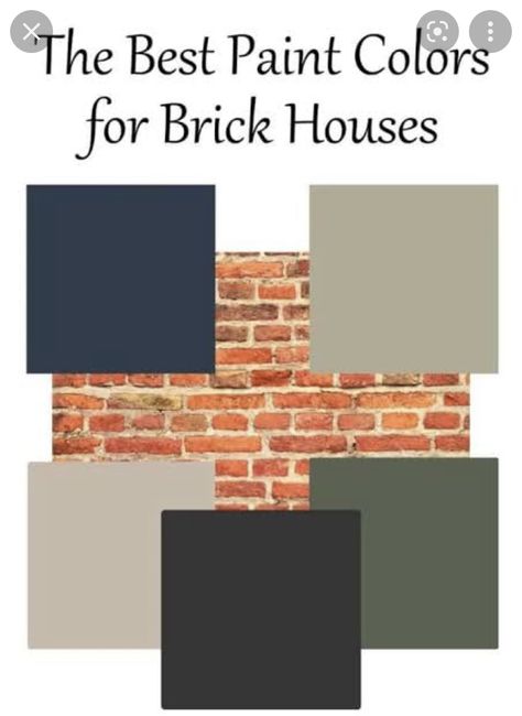 Exterior House Painted Brick, Colored Brick House Exterior, Paint To Go With Orange Brick, Houses With Orange Brick, Paint With Brick Exterior House Colors, Exterior House Colors Painted Brick, Orange Brown Brick House Exterior Color Schemes, Tan And Red Brick House Exterior, Brick House With Painted Trim