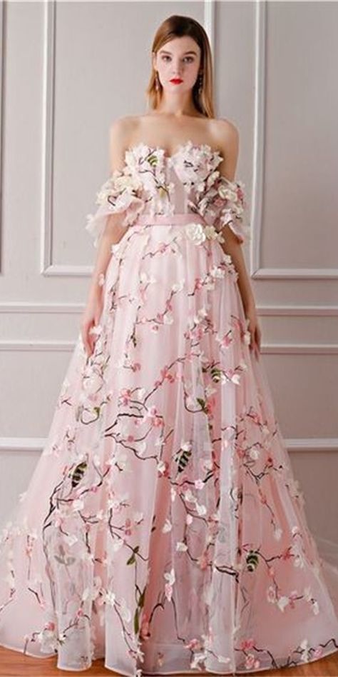 Sakura Dress, Mermaid Ball Gown, Wedding Dress Patterns, Pink Prom Dress, Perfect Prom Dress, Evening Dresses For Weddings, فستان سهرة, Birthday Dresses, Cherry Blossoms