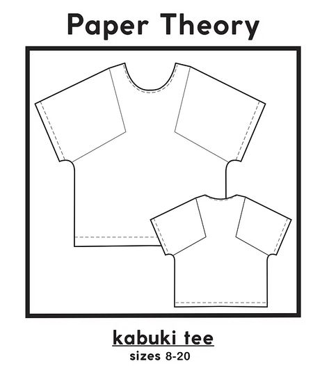 Sewing Shirts, Pattern Hack, Shirt Sewing Pattern, Tees Pattern, Paper Sewing Patterns, Sewing Blogs, Pdf Patterns, Oversized T Shirt, Pattern Blocks