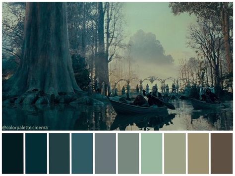 Harry Potter Colors, Movie Color Palette, Cinema Colours, The Fellowship Of The Ring, Peter Jackson, Cinema Art, Black Panthers, Fellowship Of The Ring, Production Design