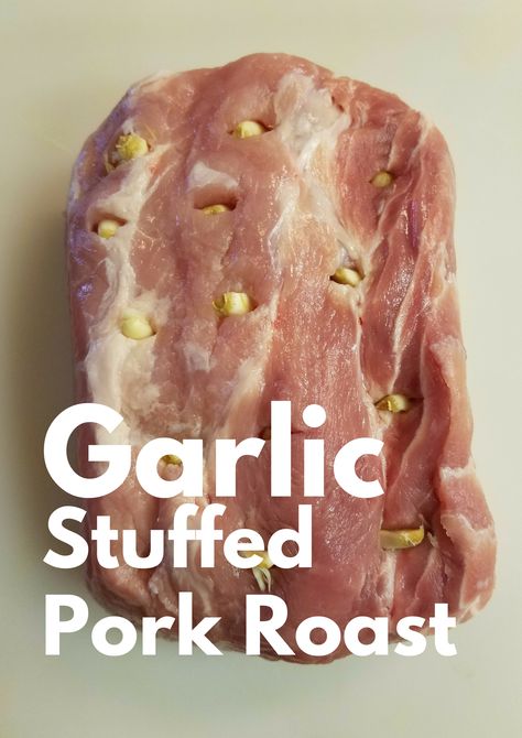 Garlic Pork Roast, Stuffed Pork Roast, Pork Shoulder Oven, Pork Shoulder Roast Crock Pot, Pork Pot Roast, Boneless Pork Roast, Crockpot Pork Roast, Roasted Garlic Cloves, Healthy Pork