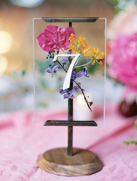 Flower Table Numbers, Table Markers, Table Flowers, Wedding Table Numbers, Table Number, Wedding Dreams, Trendy Wedding, Table Numbers, Wedding Things