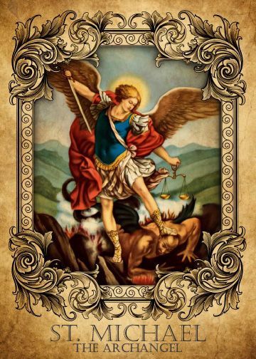 Pin em St. Michael Guardian Angel Tattoo, Christ Painting, Saint Michael The Archangel, Archangel Prayers, St Michael The Archangel, Mary Pictures, Jesus And Mary, Jesus Christ Painting, Michael The Archangel