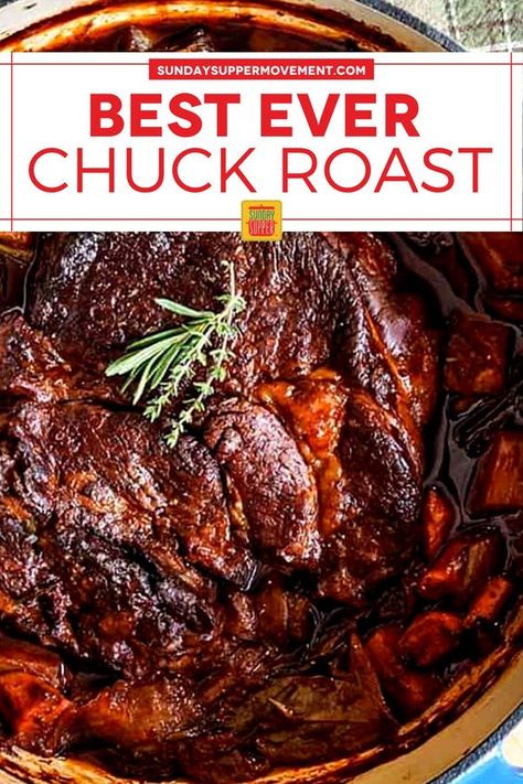 Boneless Chuck Roast Recipes, Chuck Roast Recipe, Chuck Roast Recipes, Classic Pot Roast, Fingerfood Party, Roast Beef Recipes, Beef Chuck Roast, Roast Recipe, Pot Roast Recipes